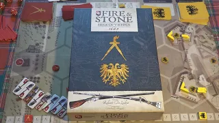 Fire and Stone Siege of Vienna - tutorial and solo playthrough in Italian
