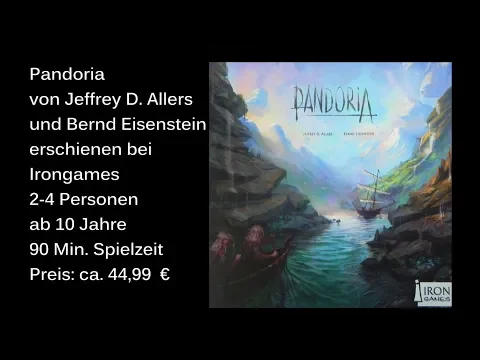 Pandoria von Irongames - Review / Test - Die Brettspieltester Essenneuheit 2018