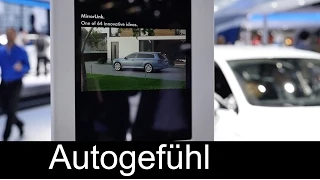 Moving iPad Robot fake explaining Volkswagen MirrorLink at Paris Motor Show - Autogefühl