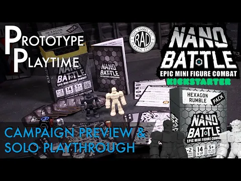Nano Battle Kickstarter Prototype (with Solo Gameplay) - Prototype Playtime 09