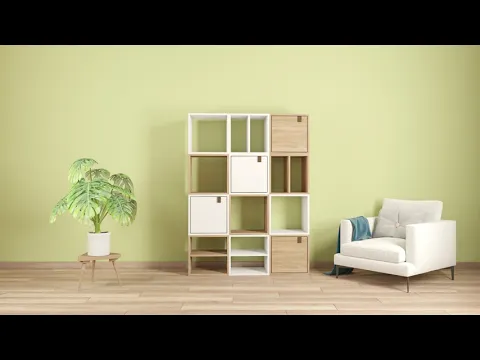 Prateleira para Nicho 29x32cm Carvalho Spaceo KUB