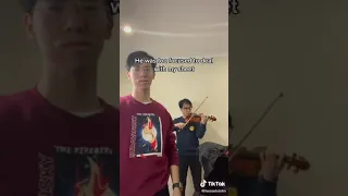 Distracting Brett from practising with a TikTok dance
