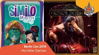 The King's Dilemma - Similo: Horrible Games - Brettspiele - Berlin Brettspiel Con 2019
