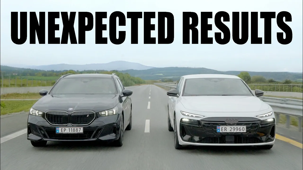 I Tested These EVs at 120 km/h… The Result SURPRISED Me! Audi A6 e-tron Avant & BMW i5 Touring!