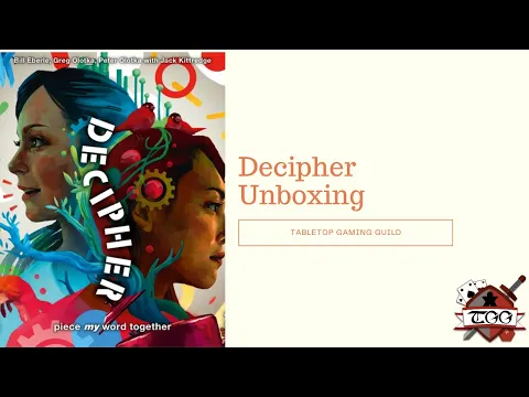 Decipher Board Game Unboxing