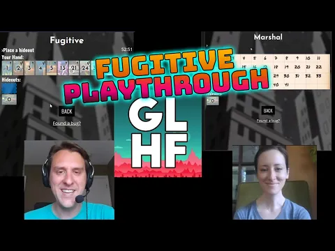 Fugitive How-to-Play and Playthrough | 2-player Asymmetrical Card Game