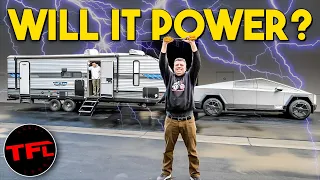 Can A Cybertruck Power A Camping Trailer? Let's Find Out!