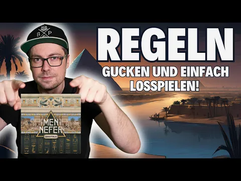 Men-Nefer Spielregeln KOMPLETT erklärt in 30 Minuten!