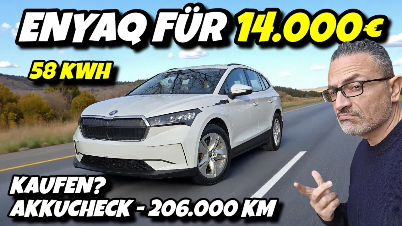GELDFALLE? Gebrauchter Skoda Enyaq für 14.000€ mit 208.000 km. Aviloo Akkucheck #automobile #ev