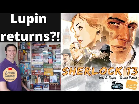 Sherlock 13 deduction Watson Holmes board game unboxing teaser trailer preview overview AmassGames