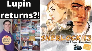 Sherlock 13 deduction Watson Holmes board game unboxing teaser trailer preview overview AmassGames