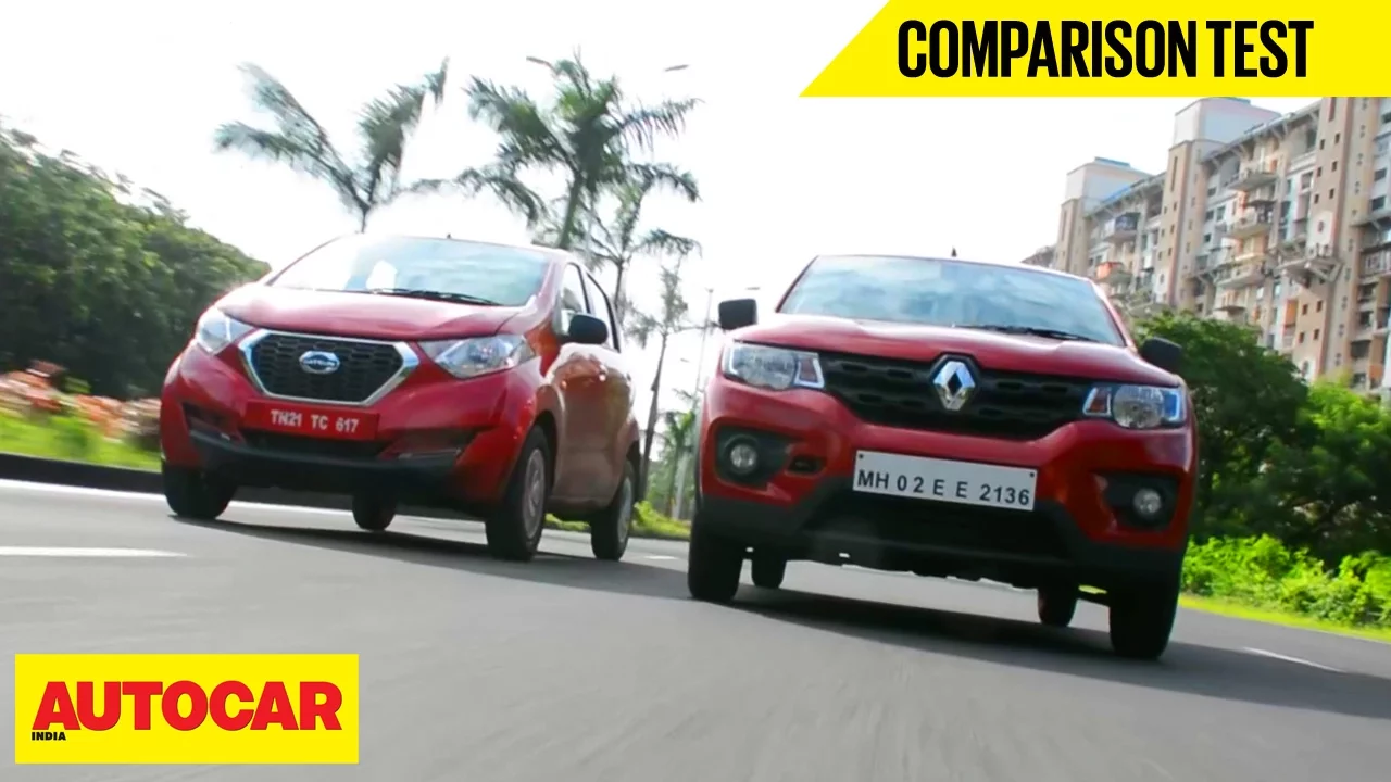 Renault Kwid VS Datsun Redigo | Comparison Test | Autocar India