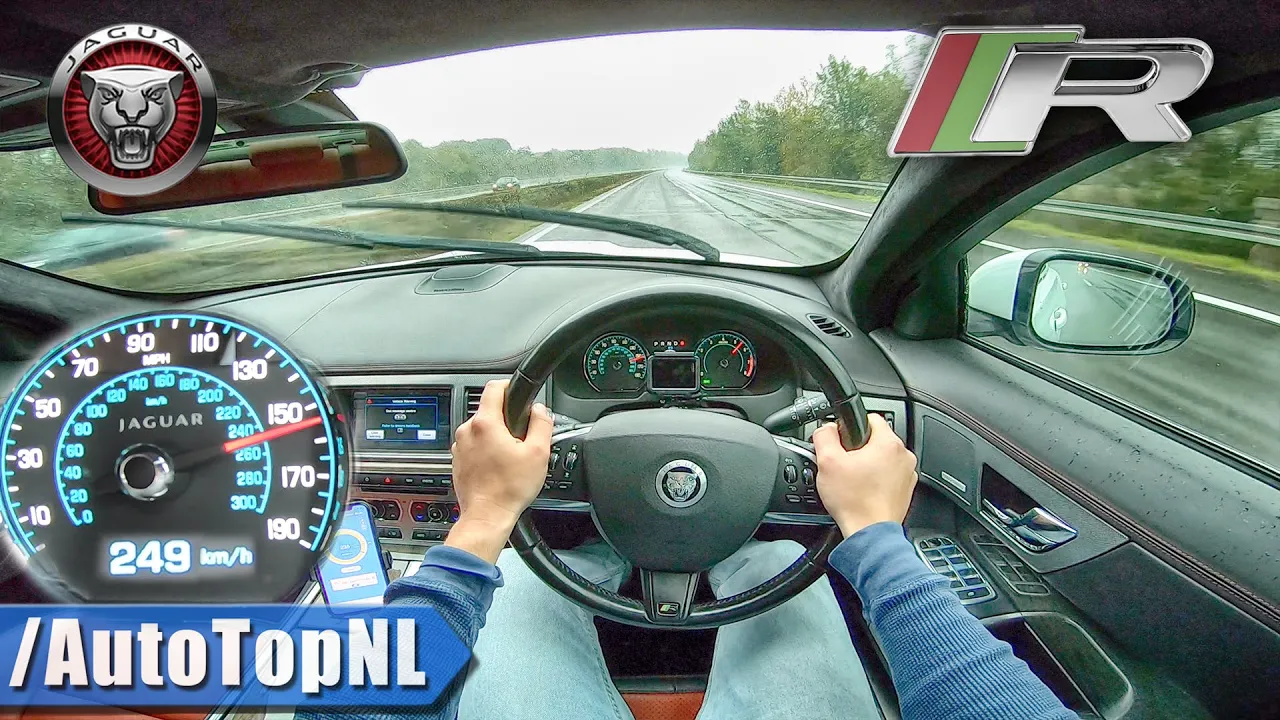JAGUAR XFR 5.0 V8 Supercharged 510HP | AUTOBAHN POV by AutoTopNL