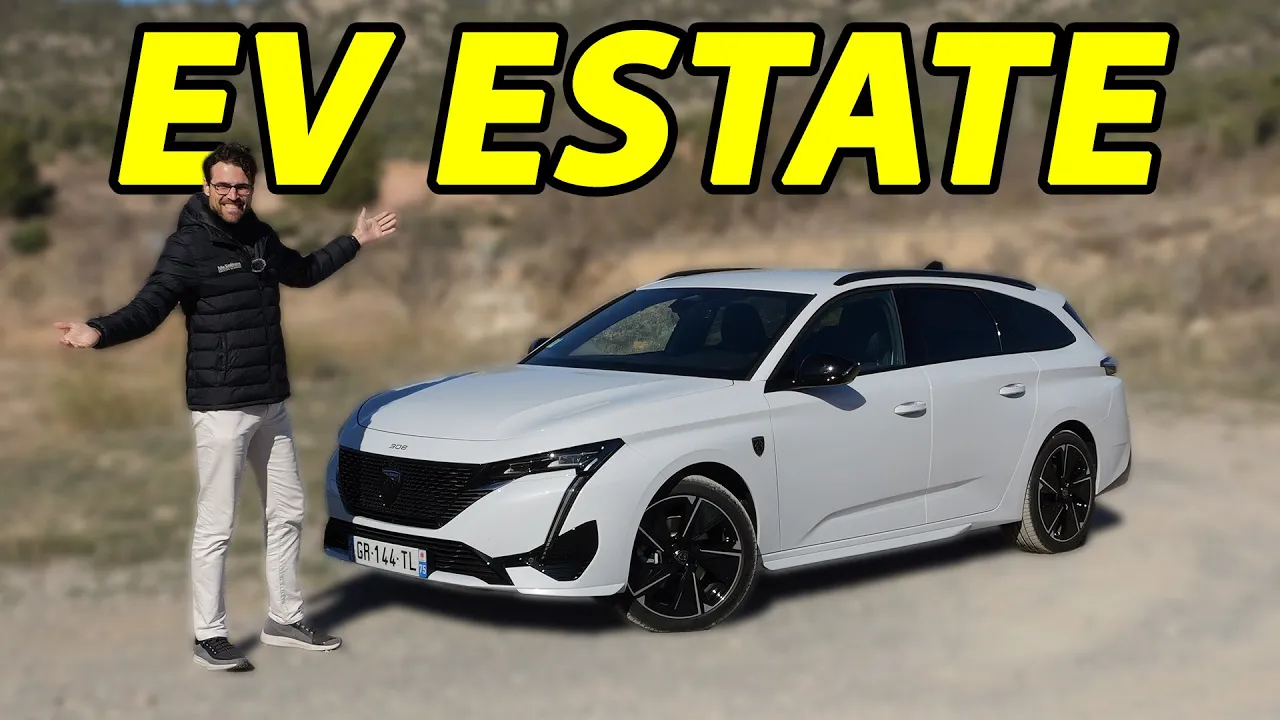 Electric estate! Peugeot e-308 SW driving REVIEW