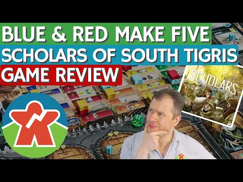 Scholars of the South Tigris Review - Board Game Review - Blue And Red Make Five!