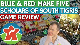 Scholars of the South Tigris Review - Board Game Review - Blue And Red Make Five!