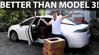 GAC Aion ES banana box test