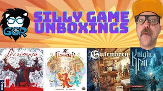 Silly Board Game Unboxings from October, 2022 - Lacrimosa, Flamecraft, and more!