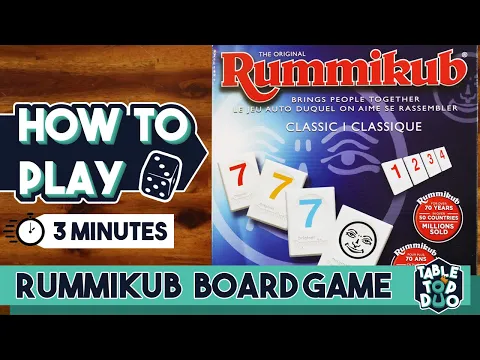 How To Play Rummikub in 3 minutes (Learn Rummy Game Rules)
