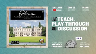 Obsession - Solo Estate Challenge Play-through by Heavy Cardboard