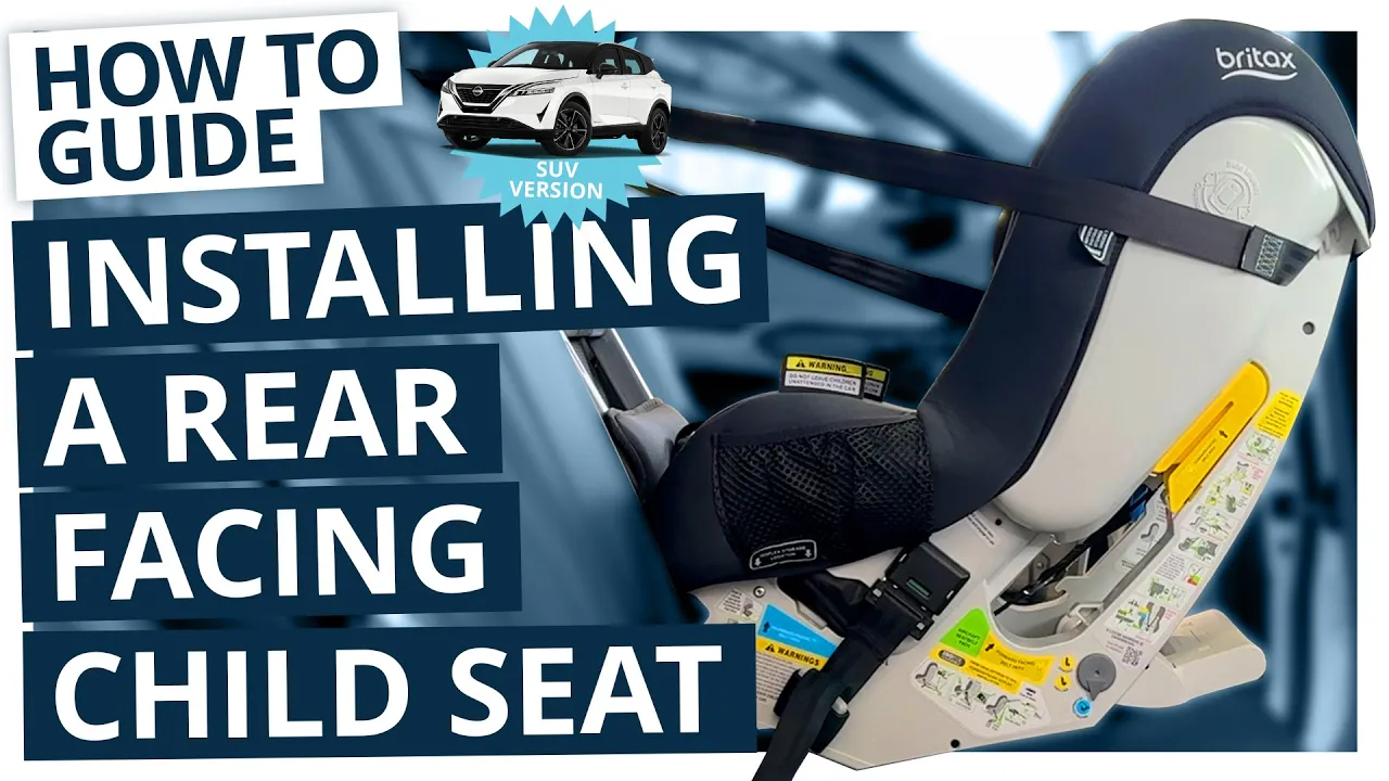 How to install a rear facing child seat in an SUV with and without ISOFIX