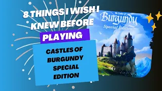 Things I wish I knew before playing Castles of Burgundy special edition