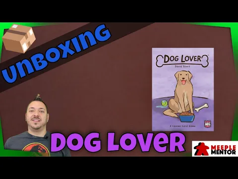 Unboxing Dog Lover card game