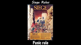 Siege Tutorial part 6 - Panic rules