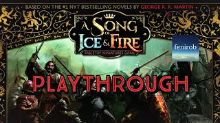 A Song Of Ice & Fire Miniatures Game | Stark vs. Baratheon | Tournament Playthrough
