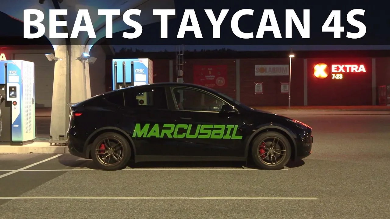 Tesla Model Y Performance acceleration, braking and noise test with 18" & 19" wheels