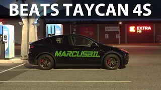 Tesla Model Y Performance acceleration, braking and noise test with 18" & 19" wheels