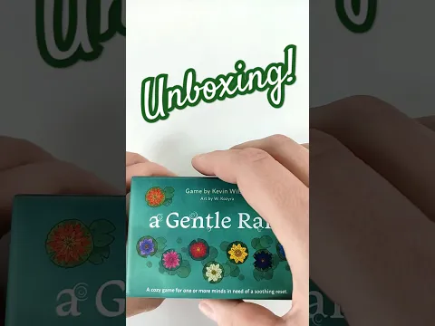 A Gentle Rain Unboxing, Relaxing Solo Board Game with Beautiful Tiles