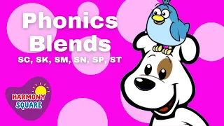 Phonics Blends for Kids: SC, SK, SM, SN, SP, ST - Beginning Reading on Harmony Square