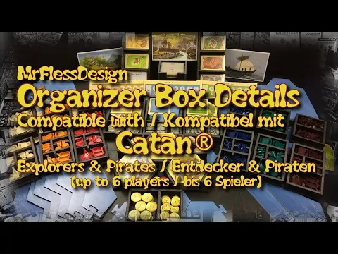 Organizer Box Details (kompatibel mit Catan® Entdecker & Piraten bis 6 Spieler)