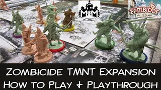 How to Play TMNT Timecrash Expansion for Zombicide White Death with Full Playthrough