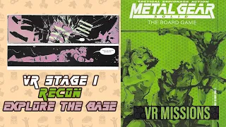 VR Mission 1: Recon | Explore the Base | Shadow Moses Campaign Metal Gear Solid the Board Game