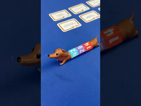 Wiener Dog Race! Make Wiener Dogs out of Dice. #dice #dicegame #familygame #wienerdog #boardgames