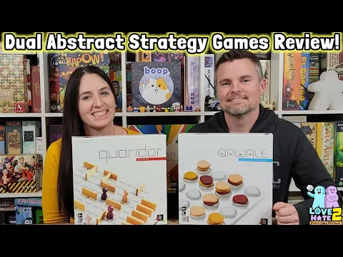 Dual Review of Qawale and Quoridor | Abstract Strategy #boardgames From Gigamic Games