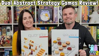 Dual Review of Qawale and Quoridor | Abstract Strategy #boardgames From Gigamic Games