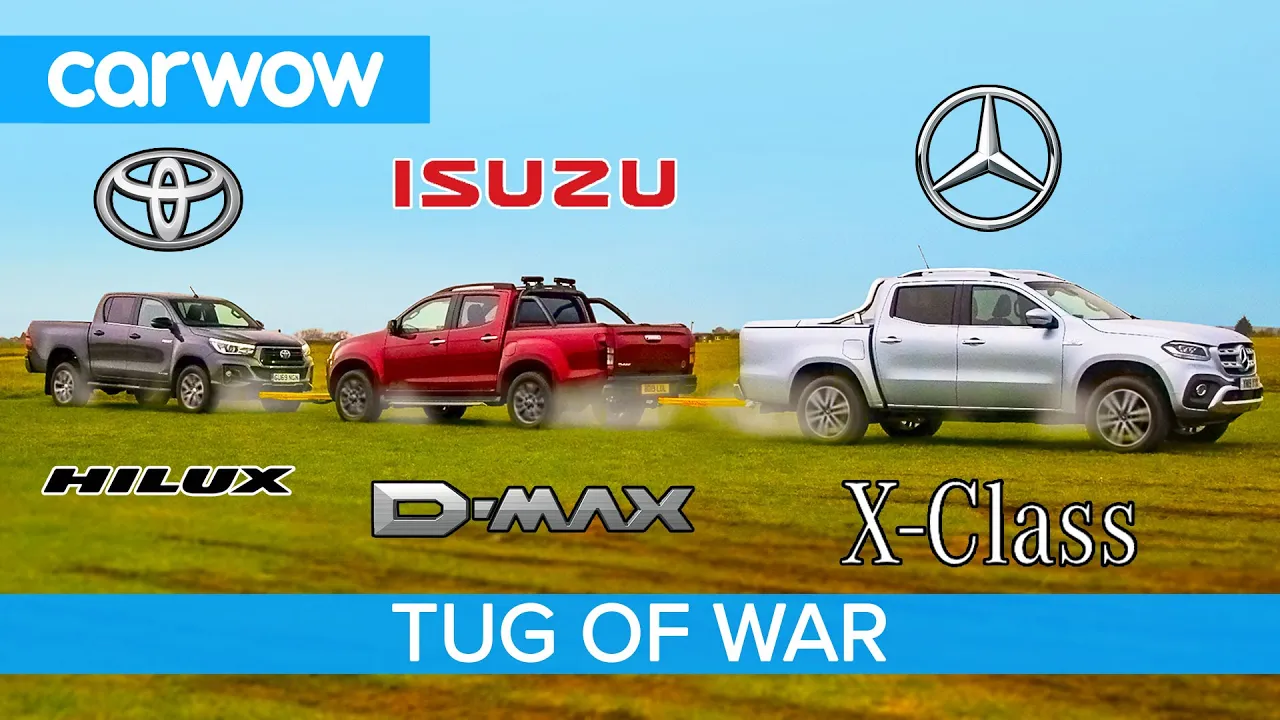 Mercedes X-Class vs Toyota Hilux vs Isuzu D-Max: Pickup TUG OF WAR!