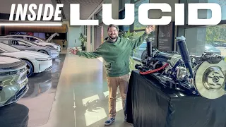 Inside Lucid! Gravity Powertrain, DC Fast Charging Performance, Supercharger Compatibility, & More