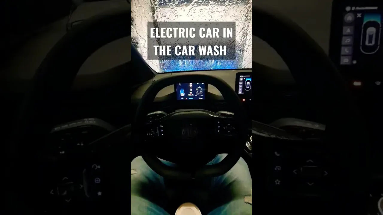 MG4 electric in the car wash for the first time. #shorts #cars #electriccar