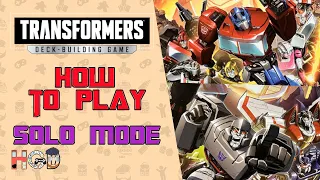 How to Play SOLO Transformers the Deck Building Game