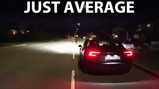 Tesla Model 3 Standard headlights test