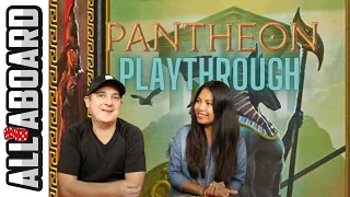 7 WONDERS DUEL with PANTHEON Expansion | Board Game | 2-Player Playthrough | In the Lap of the Gods