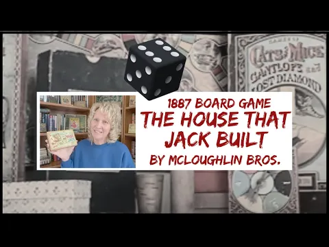 Antique 1887 The House that Jack Built by Mcloughlin Bros Board Game #antique