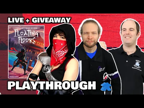 Floating Floors - LIVE Playthrough Board Game & Worldwide Giveaway - Final Ninja Master!