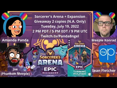 Sorcerer's Arena + Exp. from the Op w/ Panda, Joe, Konrad, & designer, Fletch | Live Playthrough