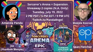 Sorcerer's Arena + Exp. from the Op w/ Panda, Joe, Konrad, & designer, Fletch | Live Playthrough