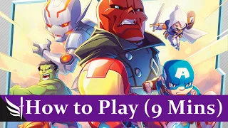 How to play Marvel United + Solo Rules (9 mins)